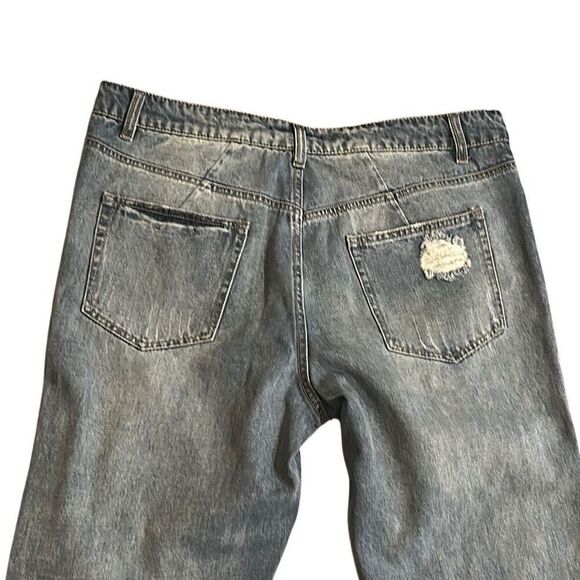 AFRM distressed denim jeans button fly 31 - Picture 4 of 7